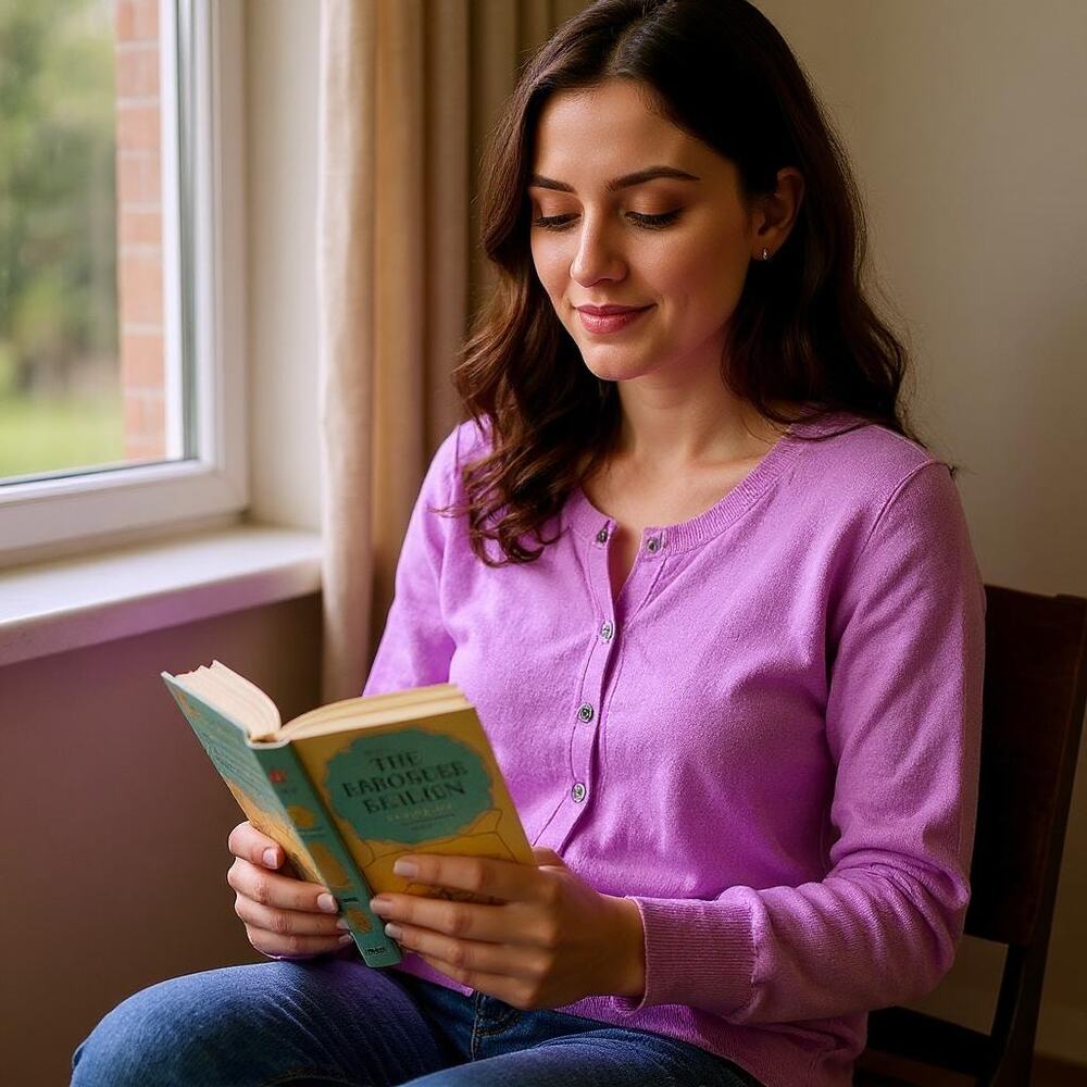 J.CREW Collection 100% Italian Cashmere Polo Sweater Purple Womens Medium